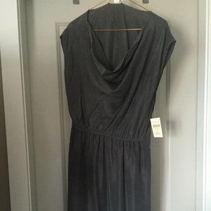 New with Tag, Charcoal Silk Dress